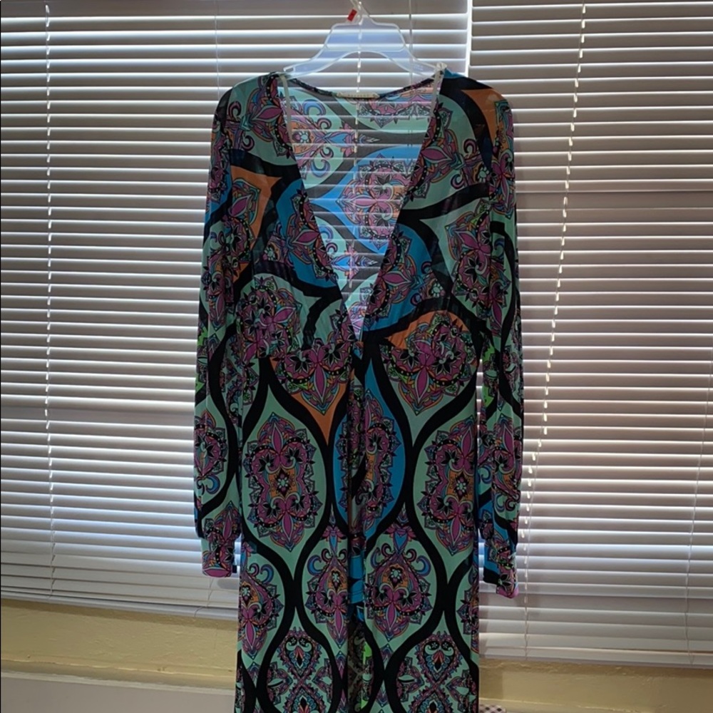 COLORFUL ROMPER WITH ATTACHED SKIRT